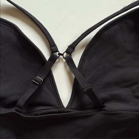 Athleta Black Ribbed Bralette - Picture 4 of 5